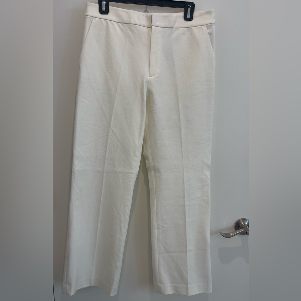 NWT Club Monaco Classic Trouser Pants in Cream / Off White Women’s Size 8
